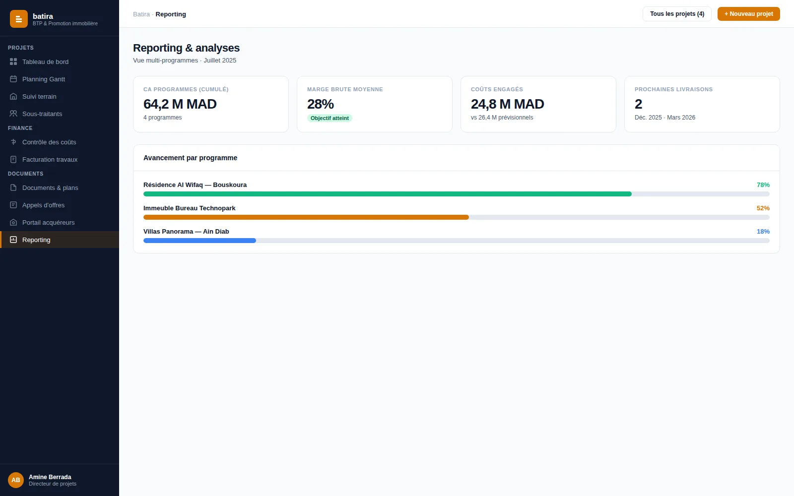 Aperçu du module Reporting & analyses